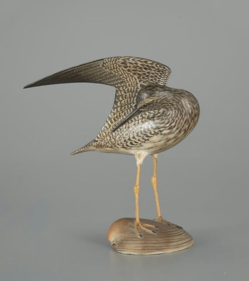 Elmer Crowell – Extraordinary Wing-Up Yellowlegs on Shell – 2025
