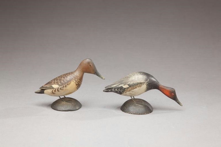 Elmer Crowell – Miniature Canvasback Pair – 2013