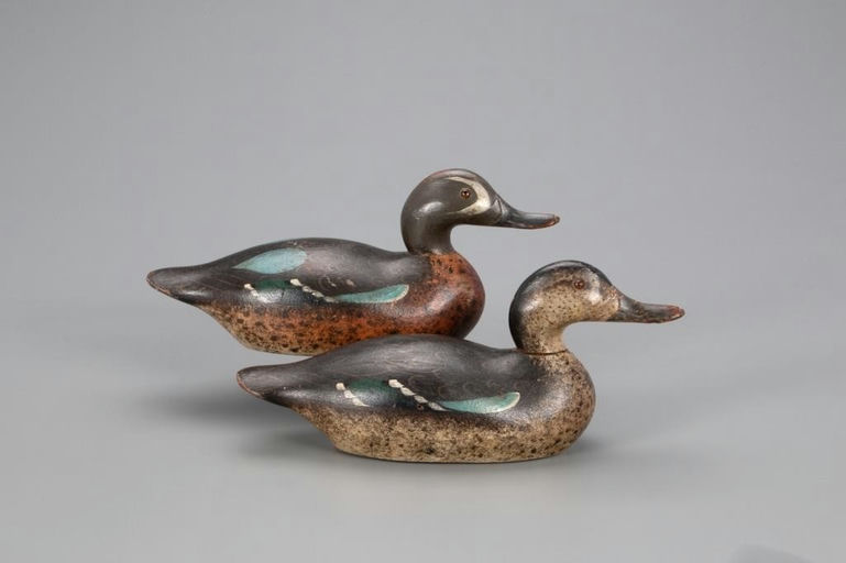 Mason Decoy Factory – Mackey “Double-Blue” Teal Pair – 2021
