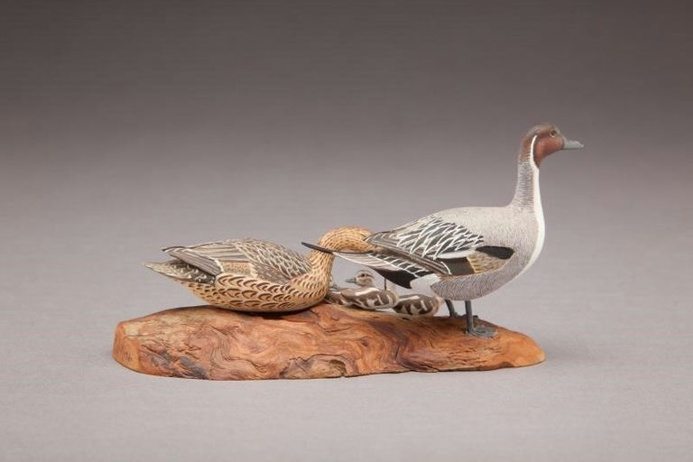 Allen J. King – Miniature Pintail Pair with Ducklings – 2011