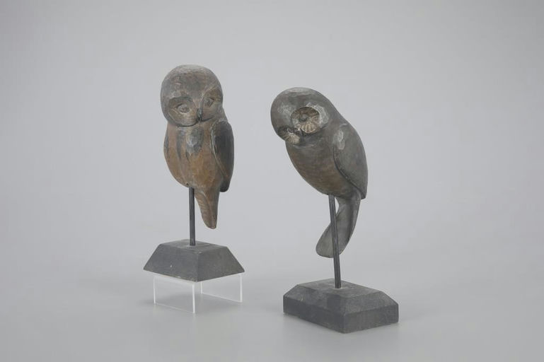 Frank Finney – Carved Owl Pair – 2023
