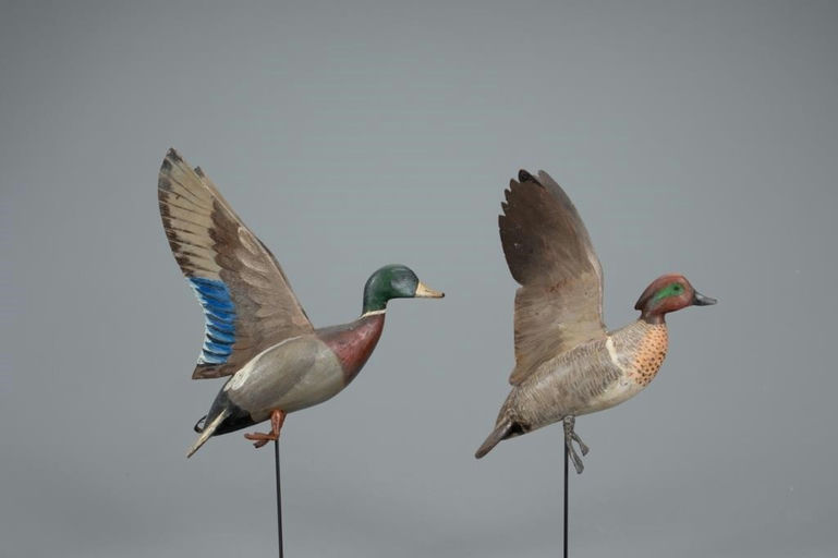 James Joseph Ahearn – Miniature Flying Teal and Mallard – 2020