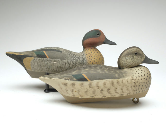 Wildfowler Decoy Company — Pair of Green-winged Teal