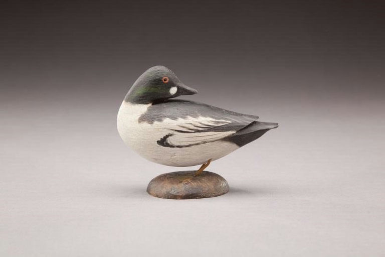 Elmer Crowell – Miniature Preening Goldeneye Drake – 2011