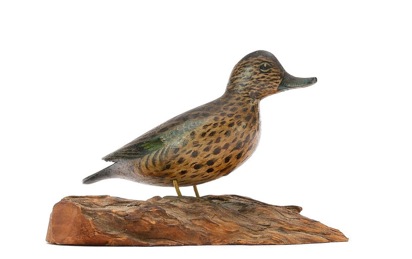 Elmer Crowell – Miniature Blue Wing Teal Hen – 2025