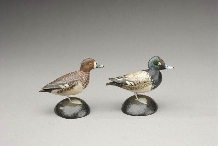 Elmer Crowell – Miniature Bluebill Pair – 2009