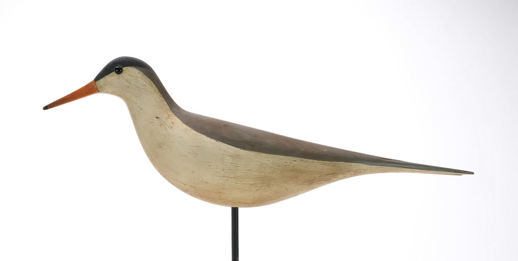 Frank Finney – Tern with split tail carving and glass eyes – 2025
