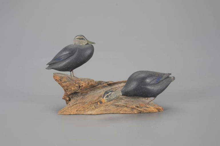Russ Burr – Miniature Black Duck Pair – 2024