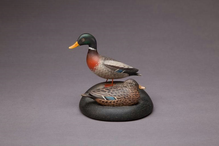 Elmer Crowell – Miniature Mallard Pair – 2012