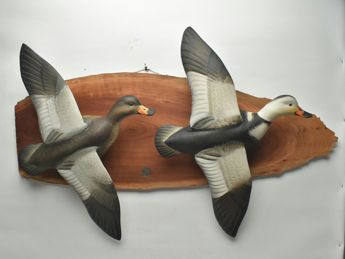 Sean Sutton – Excellent Pair of Full Size Flying Labrador Ducks – 2023